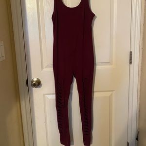 Cute body suit with holes in legs!